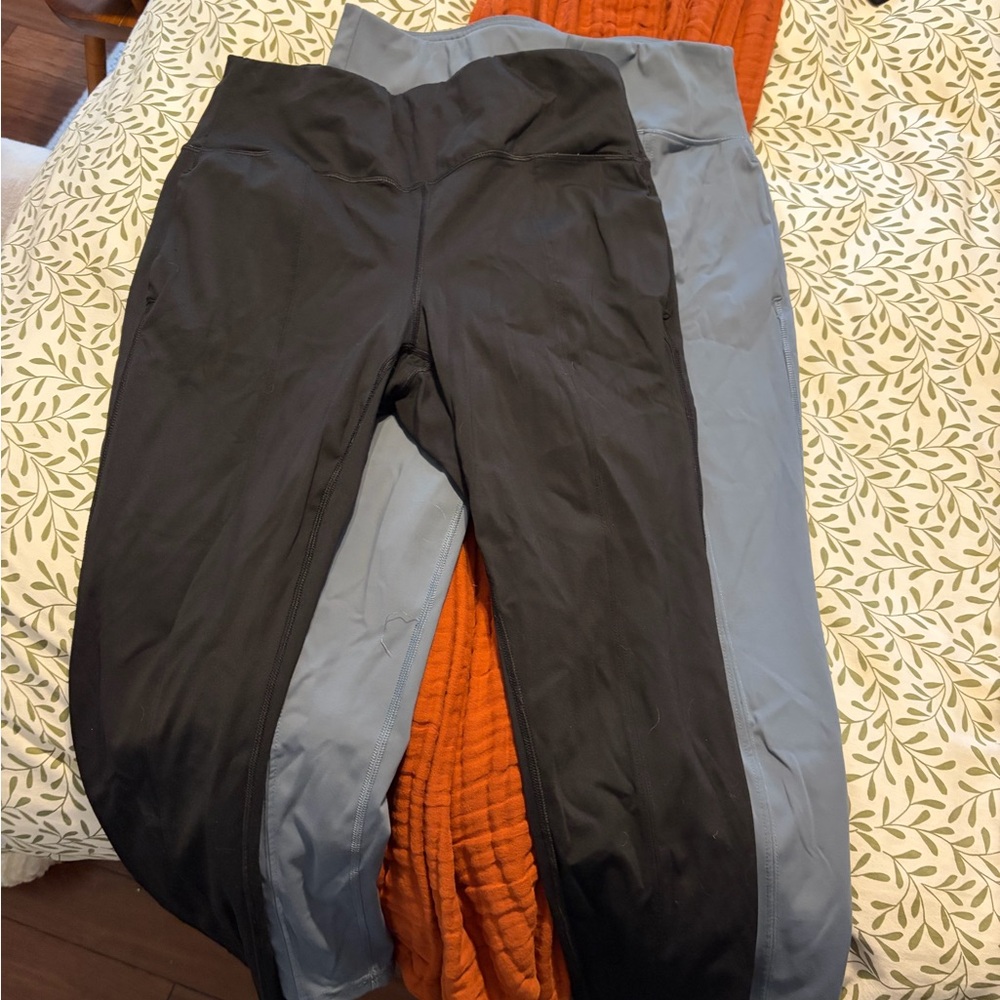 Black and Gray tapered joggers